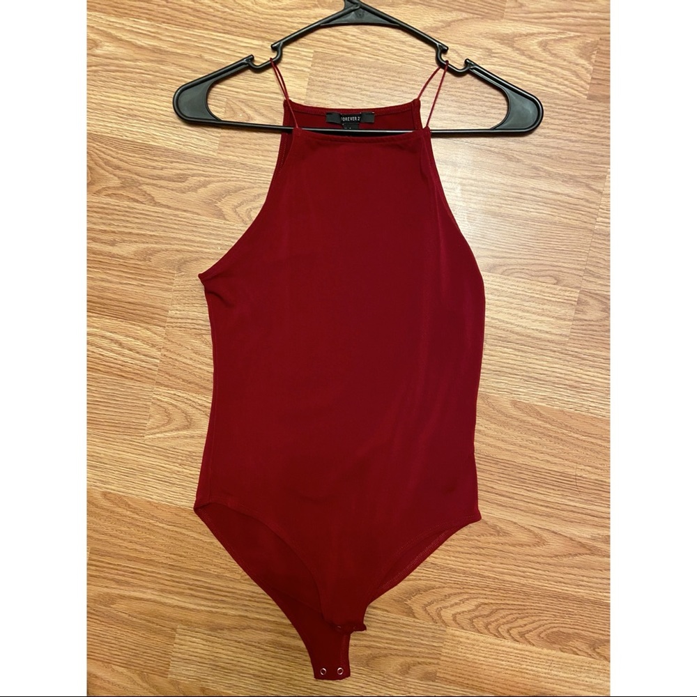 Forever 21 Skinny Strap Body Suit